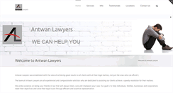 Desktop Screenshot of antwanlawyers.com.au